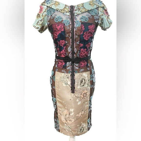 Anthropologie Byron‎ Lars Beguile Pieced Brocade Dress Size 4